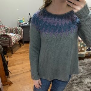 Purple and Grey Altr’d State Sweater